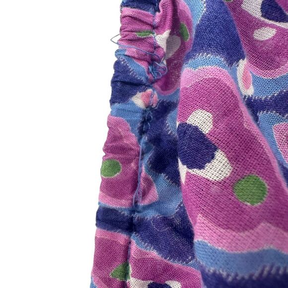 Banjanan Bonnie Dream Granada Tiered Maxi Purple Cotton Dress Size X-Small XS - Picture 9 of 10